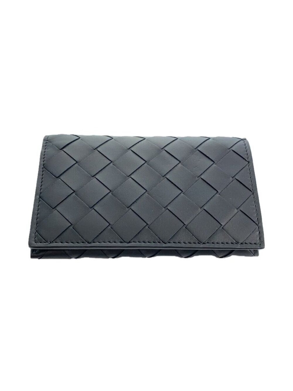 BOTTEGA VENETA Pass Case Wallet Leather Black